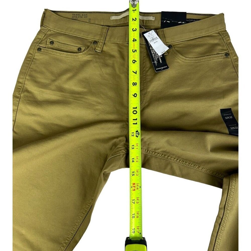 NWT Banana Republic Brown Athletic Fit Travel Casual Jeans Men's Size 32 x 32 - Picture 8 of 8
